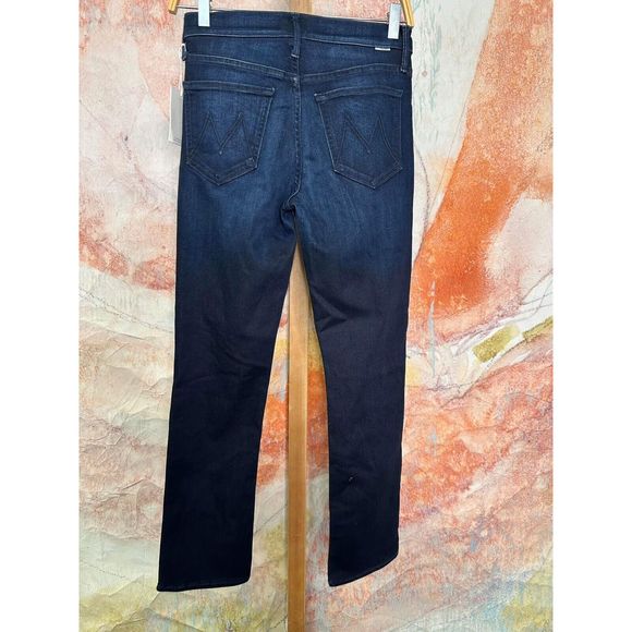 Anthropologie MOTHER The Dazzler High-Rise Straight Ankle Jeans - Picture 7 of 9